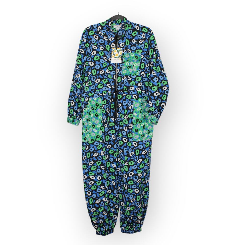 NEW Medium DianeVonFurstenberg x Target Nylon JAZZ DOT Sports Jumpsuit